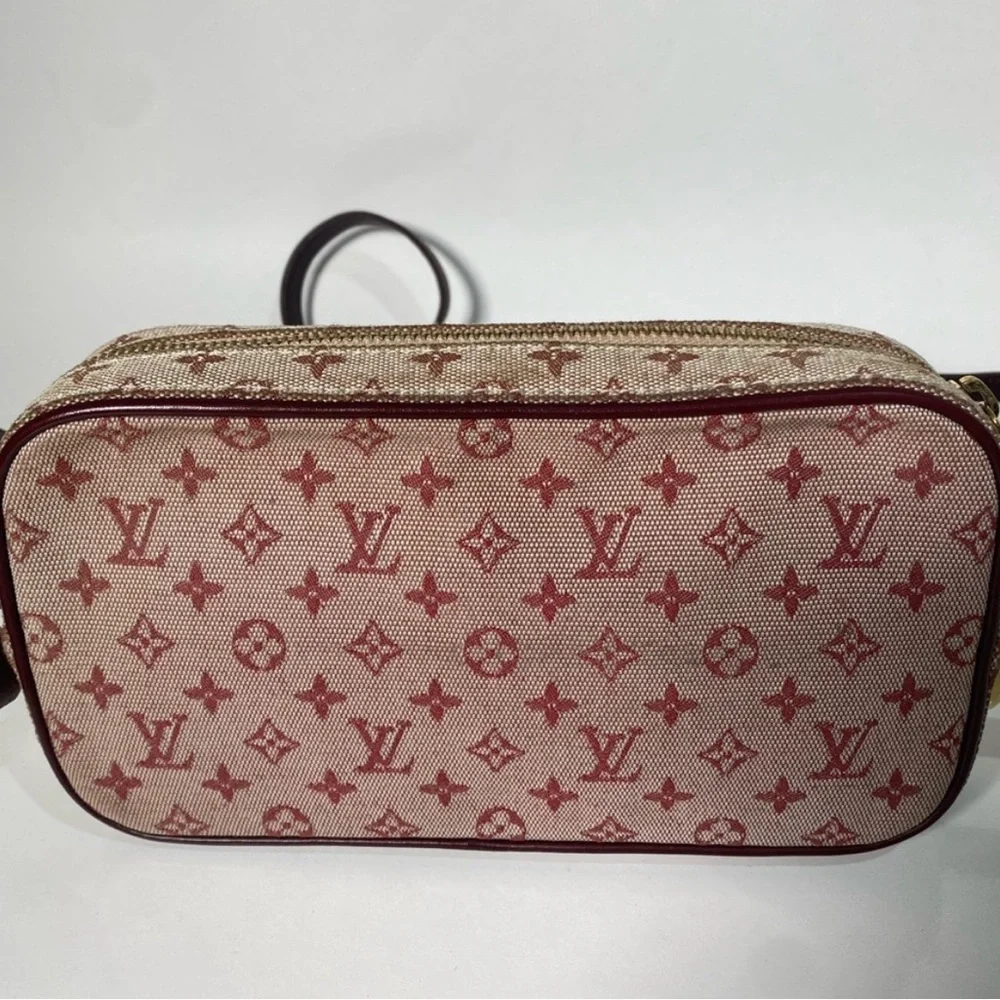 Authentic Louis Vuitton LV Shoulder Bag Juliette Red Monogram Minilin - Picture 6 of 15